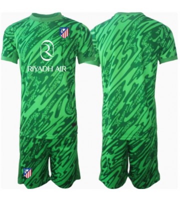 Atletico Madrid Målvakt Borta Kläder Barn 2024-25 Kortärmad (+ Korta byxor)